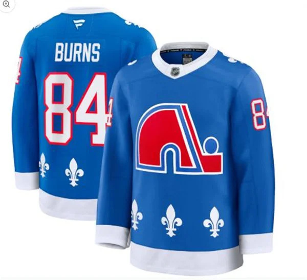  Men's Colorado Avalanche #84 Brent Burns Fanatics Blue Heritage Premium Jersey 
