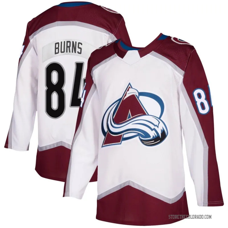  Men's Colorado Avalanche #84 Brent Burns Fanatics White Away Premium Player Jersey 