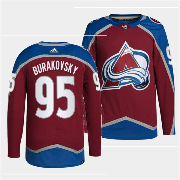  Men's Colorado Avalanche #95 Andre Burakovsky Burgundy Home Primegreen Player Jersey 