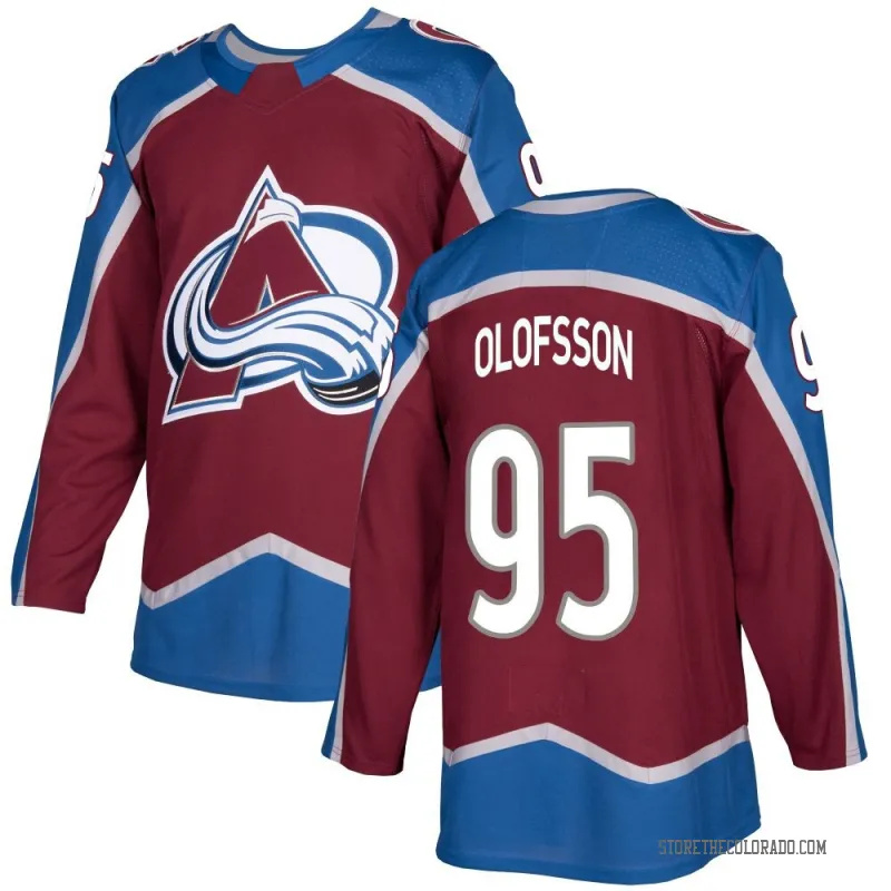  Men's Colorado Avalanche #95 Victor Olofsson  Fanatics Burgundy Home Premium Player Jersey 