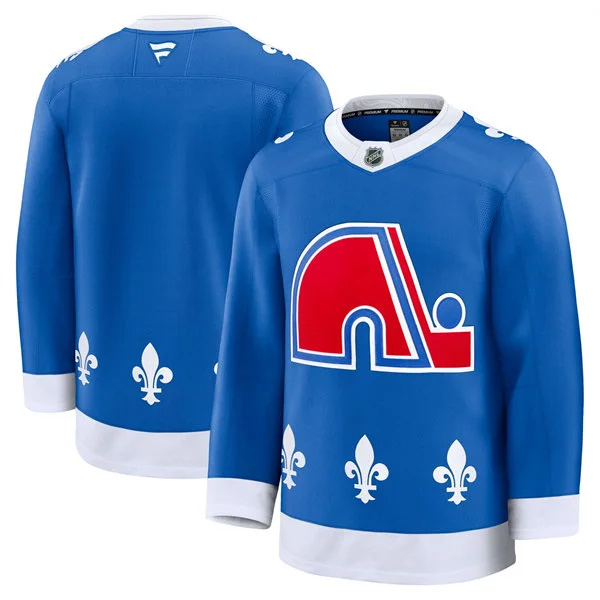  Men's Colorado Avalanche Blank Fanatics Blue Heritage Premium Jersey 