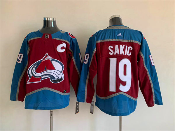  Men's Colorado Avalanche Retired Player #19 Joe Sakic adidas Home Maroon Player Jersey 