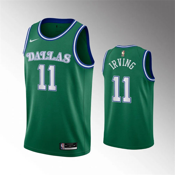  Men's Dallas Mavericks #11 Kyrie Irving Nike Green Classic Edition Jersey 
