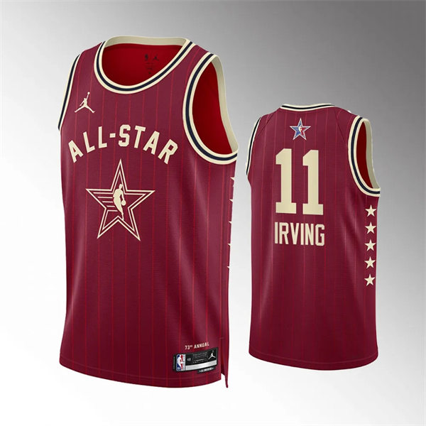  Men's Dallas Mavericks #11 Kyrie Irving Red 2024 NBA All-Star Game Swingman Jersey 