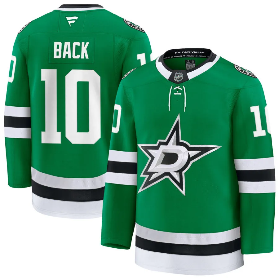  Men's Dallas Stars #10 Oskar Back Fanatics Home Kelly Green Player Jersey 