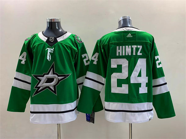  Men's Dallas Stars #24 Roope Hintz adidas Home Green Jersey 