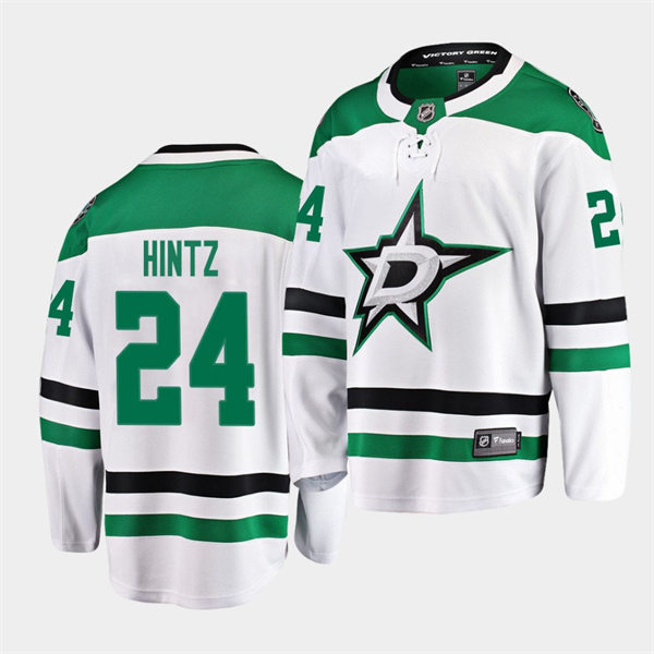  Men's Dallas Stars #24 Roope Hintz adidas White Away Jersey 