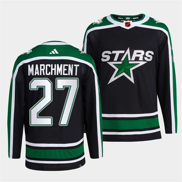  Men's Dallas Stars #27 Mason Marchment 2022 Reverse Retro Special Edition 2.0 Primegreen Jersey 