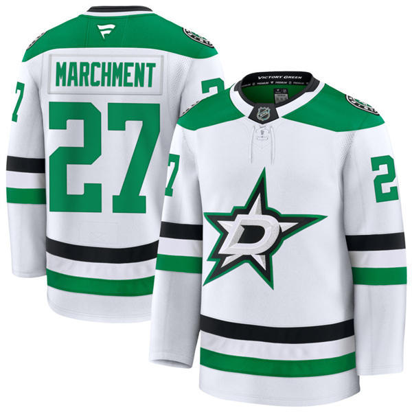  Men's Dallas Stars #27 Mason Marchment Fanatics White Away Player Jersey 