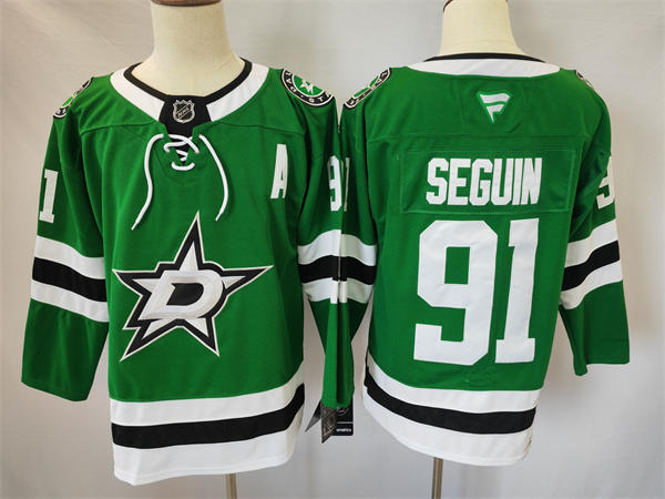  Men's Dallas Stars #91 Tyler Seguin Fanatics Home Green Jersey 