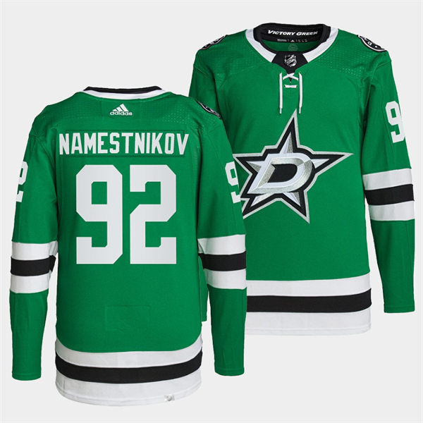  Men's Dallas Stars #92 Vladislav Namestnikov adidas Home Green Jersey 