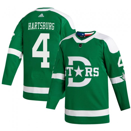  Men's Dallas Stars Retired Player #4 Craig Hartsburg adidas Green 2020 Winter Classic Jersey 