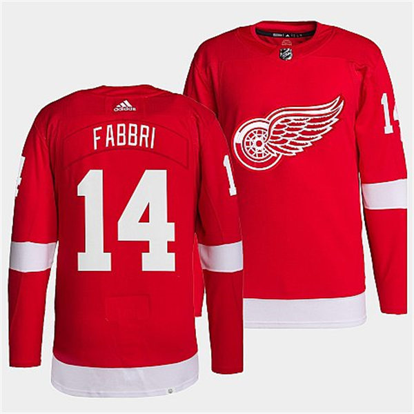  Men's Detroit Red Wings #14 Robby Fabbri Adidas Home Red Player Jersey 