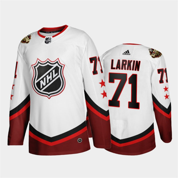  Men's Detroit Red Wings #71 Dylan Larkin White Eastern 2022 All-Star Jersey 