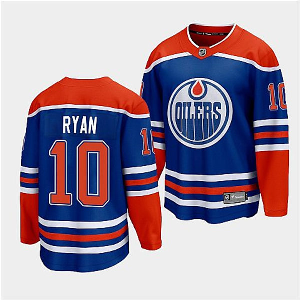  Men's Edmonton Oilers #10 Derek Ryan adidas Royal Alternate Jersey 