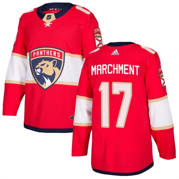  Men's Florida Panthers #17 Mason Marchment adidas Red Home Primegreen Player Jersey 