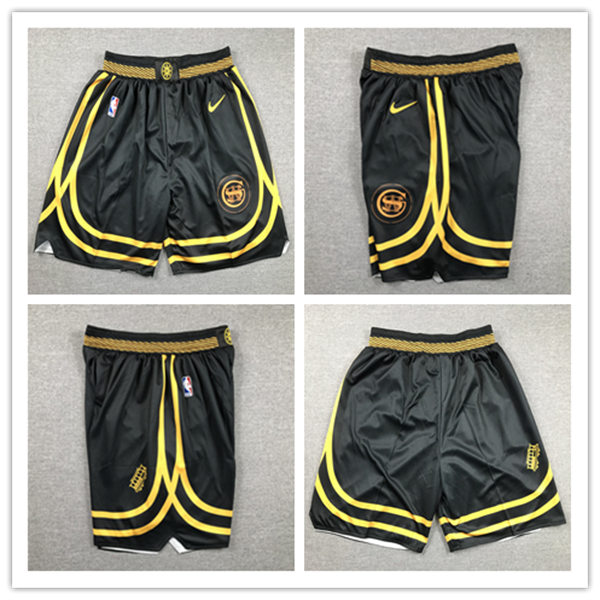  Men's Golden State Warriors Nike Black 2023-24 City Edition Shorts 