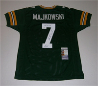  Men's Green Bay Packers #7 Don Majkowski Mitchell & Ness Green Retired Player Vintage Football Jersey 