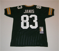  Men's Green Bay Packers #83 Jeff Janis Mitchell & Ness Green Retired Player Vintage Football Jersey 