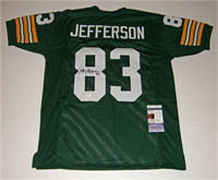  Men's Green Bay Packers #83 John Jefferson Mitchell & Ness Green Throwback Football Jersey  