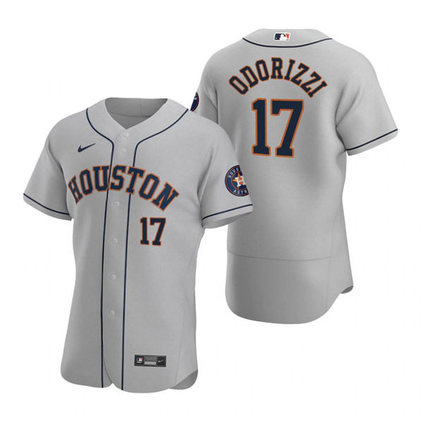  Men's Houston Astros #17 Jake Odorizzi Nike Gray Road Flexbase Jersey 
