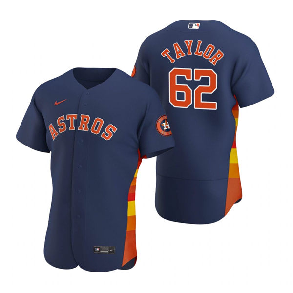 Men's Houston Astros #62 Blake Taylor Nike Navy Alternate Flexbase Jersey 