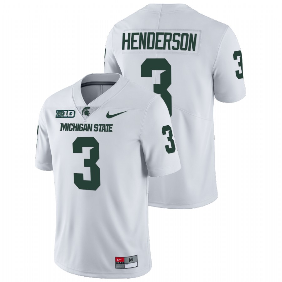  Men's Jersey Michigan State Spartans Xavier Henderson White College Football Limited Jersey