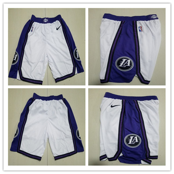  Men's Los Angeles Lakers Nike White 2022-23 City Edition Shorts 