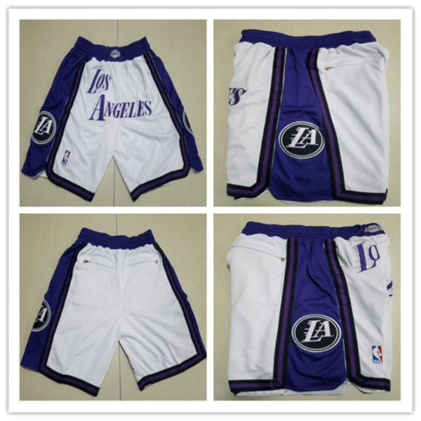  Men's Los Angeles Lakers White 2022-23 City Edition Justdon Pockets Shorts 