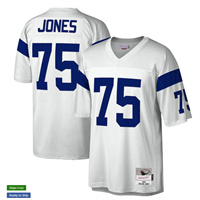  Men's Los Angeles Rams #75 Deacon Jones Mitchell&Ness 1969 White Legacy Throwback Jersey 