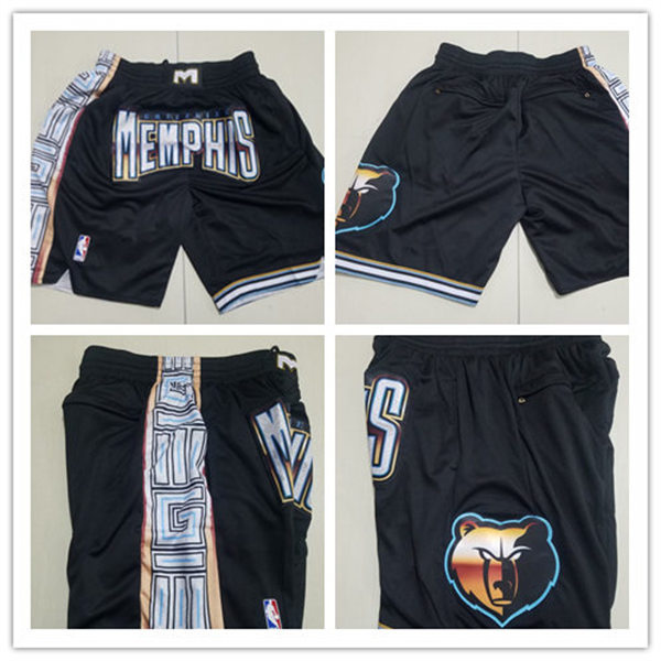  Men's Memphis Grizzlies Black 2022-23 City Edition Justdon Pockets Shorts 