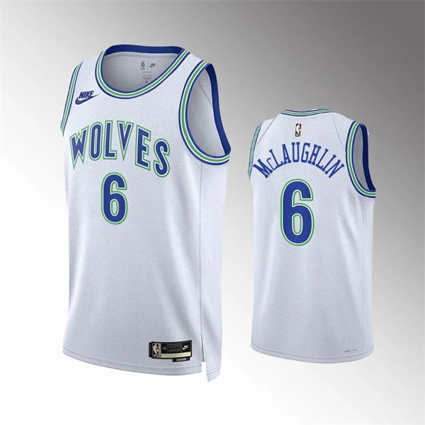  Men's Minnesota Timberwolves #6 Jordan Mclaughlin 2023-24 Classic Edition Jersey - White 