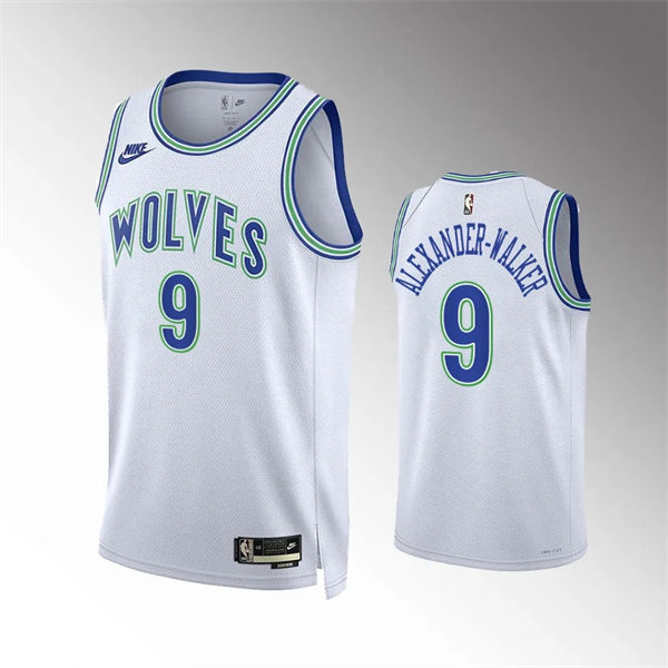  Men's Minnesota Timberwolves #9 Nickeil Alexander-Walker 2023-24 Classic Edition Jersey - White 