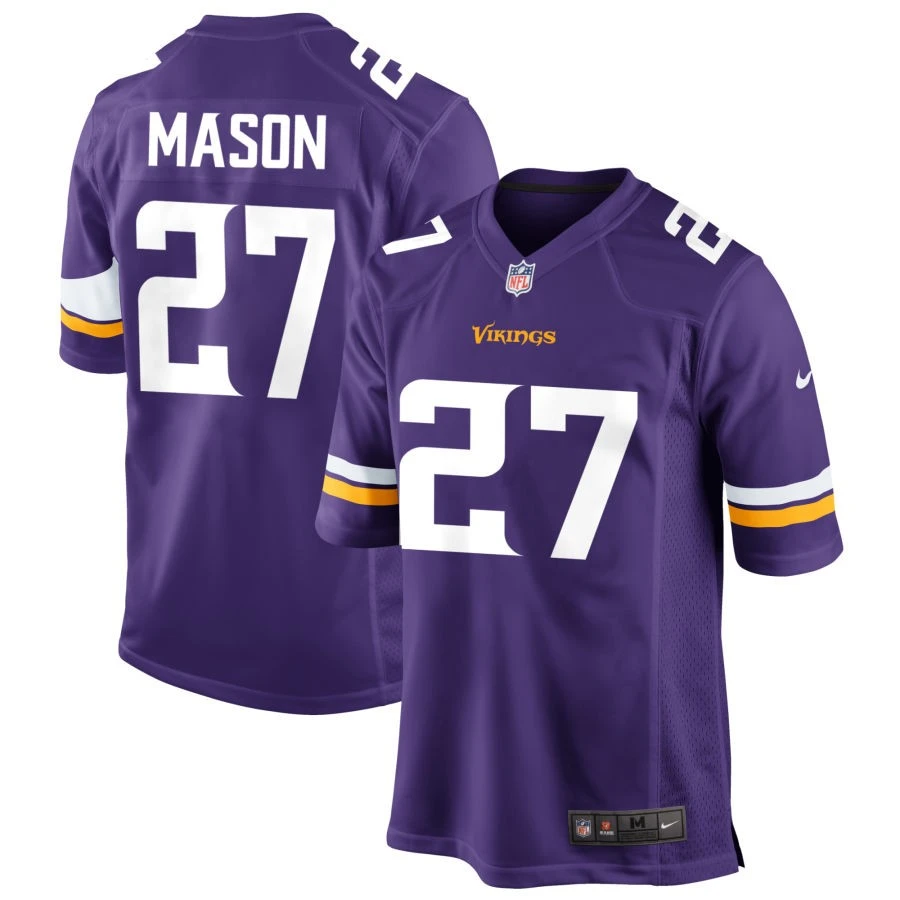  Men's Minnesota Vikings #27 Jordan Mason Nike Purple F.U.S.E. Vapor Limited Jersey 