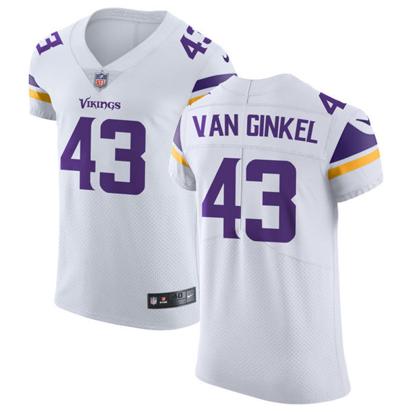  Men's Minnesota Vikings #43 Andrew Van Ginkel Nike White Vapor Untouchable Limited Palyer Jersey 