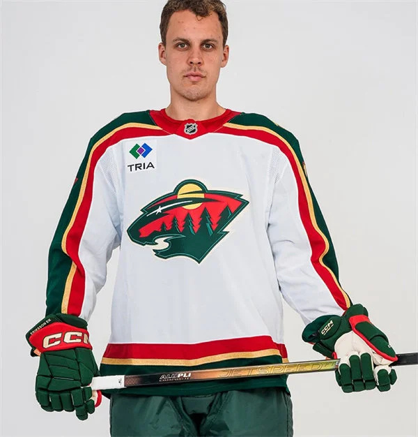  Men's Minnesota Wild #14 Joel Eriksson Ek Fanatics White 25th Anniversary Premium Jersey 