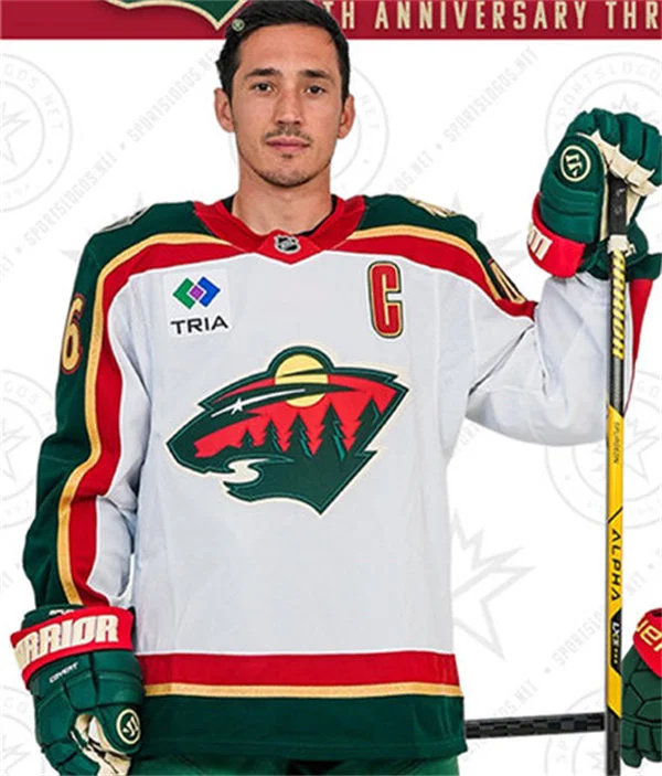  Men's Minnesota Wild #46 Jared Spurgeon Fanatics White 25th Anniversary Premium Jersey 