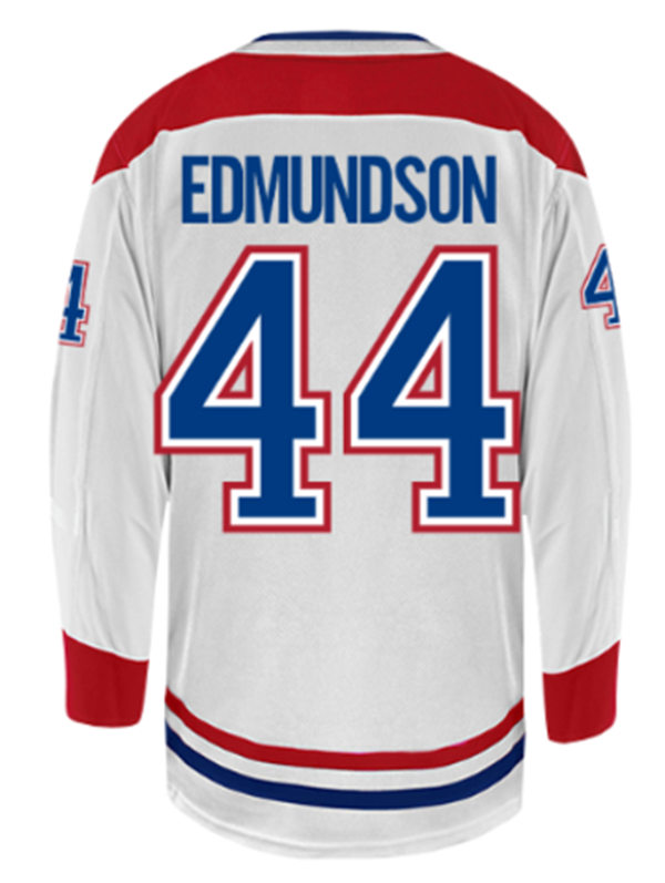  Men's Montreal Canadiens #44 Joel Edmundson White Away Jersey 
