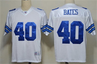  Men's NFL Jersey Legend Style Dallas Cowboys #40 Bill Bates White  