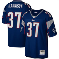  Men's New England Patriots #37 Rodney Harrison Navy Mitchell & Ness 2003 Legacy Throwback Jersey 