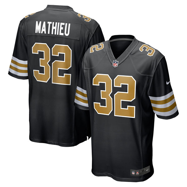 Men's New Orleans Saints #32 Tyrann Mathieu Nike Black Alternate Limited Player Jersey 