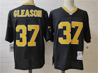  Men's New Orleans Saints #37 Steve Gleason 2006 Black Throwback Stitched NFL Jersey By Mitchell & Ness 