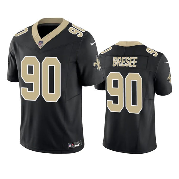 Men's New Orleans Saints #90 Bryan Bresee Nike Black Vapor Untouchable Limited Jersey 