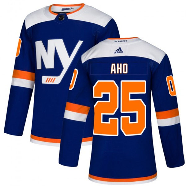  Men's New York Islanders #25 Sebastian Aho adidas Blue Alternate Jersey 