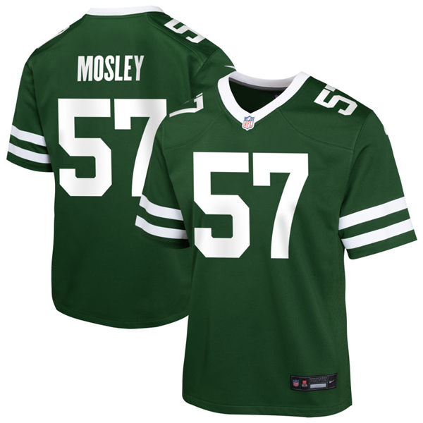  Men's New York Jets #57  C. J. Mosley Nike Green Legacy Game Jersey 