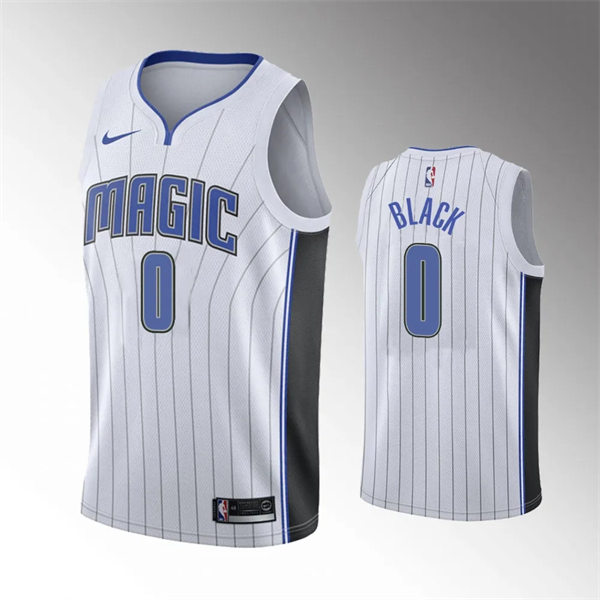  Men's Orlando Magic #0 Anthony Black White Association Edition Player Jersey 