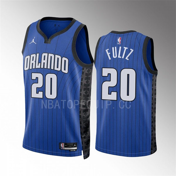  Men's Orlando Magic #20 Markelle Fultz 2022-23 Blue Statement Edition Swingman Jersey 