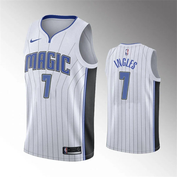  Men's Orlando Magic #7 Joe Ingles White Association Edition Player Jersey 