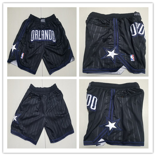  Men's Orlando Magic Black 2022-23 City Edition Justdon Pockets Shorts 