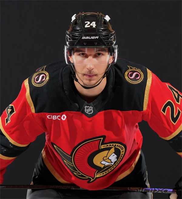  Men's Ottawa Senators #24 Dylan Cozens Fanatics 2025 Red Alternate Premium Jersey 